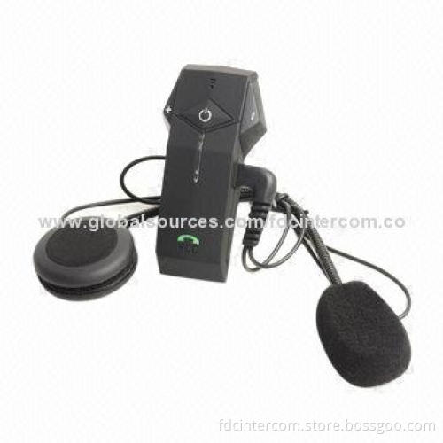 Black Case Bluetooth Intercom for Motorbike Helmets with Voice Dialing Function